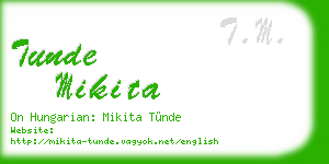 tunde mikita business card